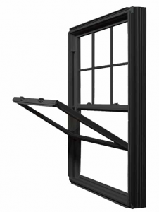 Aluminum sash windows