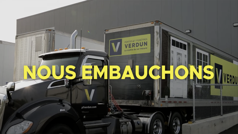 Portes et Fenêtres Verdun embauche à St-Bruno