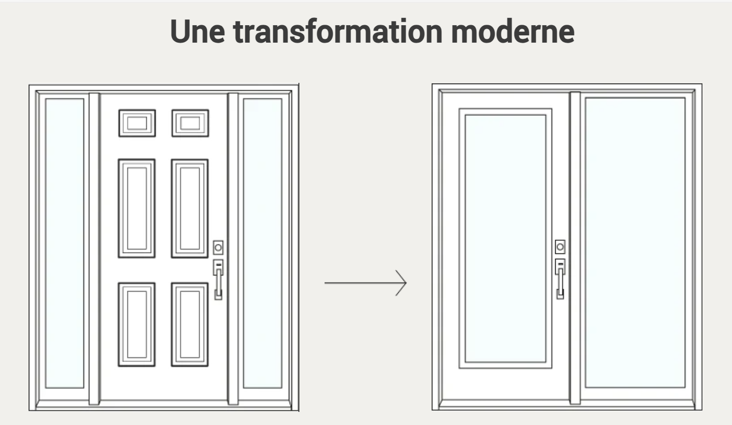 Portes d’entrée extérieures - Fenêtre Latérale Extra-Large